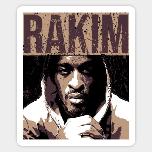 Rakim Allah, vintage poster Sticker